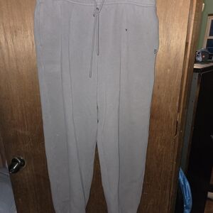 Women's Size Large Cream Brown Sweatpants